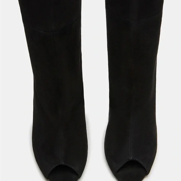 Steve Madden Black Heeled Boots - Picture 4 of 4